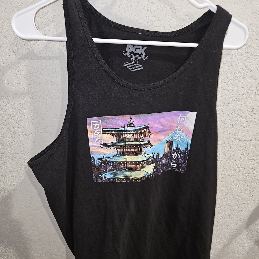 DGK Black Tank Top with Colorful Graphic